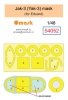 Omask 54052 Jak-3 (Yak-3) mask (for Eduard) 1/48